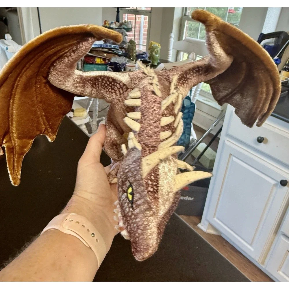 Harry Potter Hedwig & Hungarian Horntail Dragon Plush Lot Universal Wizarding